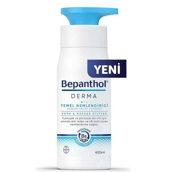 Bepanthol Derma Temel Nemlendirici Günlük Vücut Losyonu 400 ml