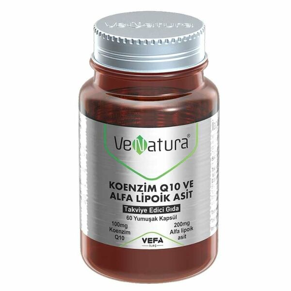 VeNatura Koenzim Q10 ve Alfa Lipoik Asit 60 Yumuşak Kapsül