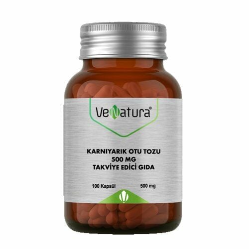 VeNatura Karnıyarık Otu Tozu 500mg 100 Kapsül