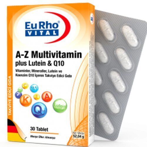 Eurho Vital A-Z Multivitamin Plus Lutein + Q10 30 Tablet