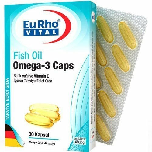 EuRho Vital Omega 3 Fish Oil 30 Kapsül