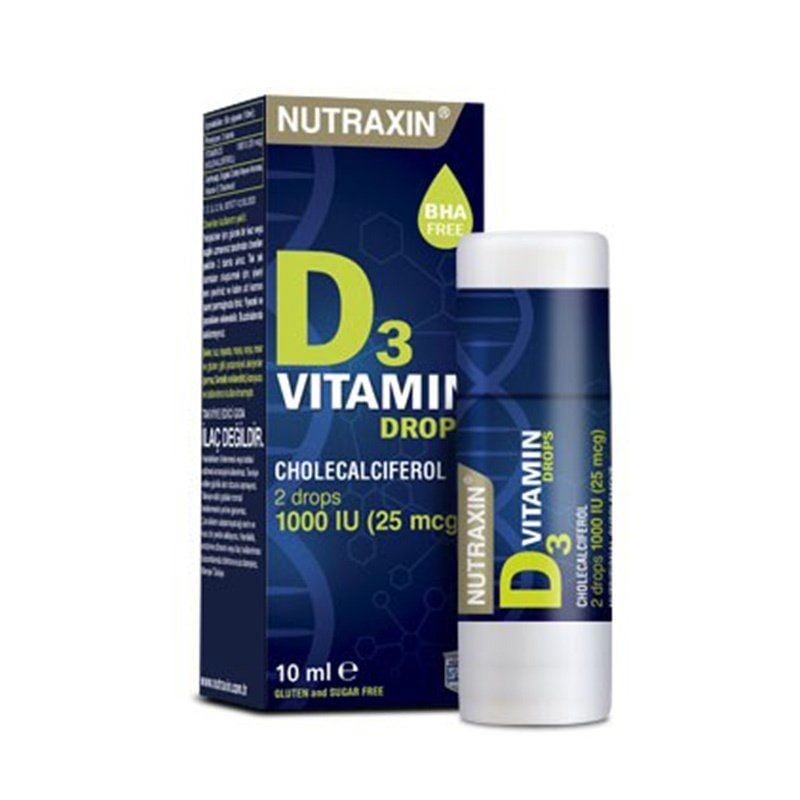 Nutraxin D3 Vitamin Damla 10 ml 1000IU