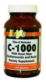 Life Time C-1000 Timed Release with Rose Hips 100 Tablets