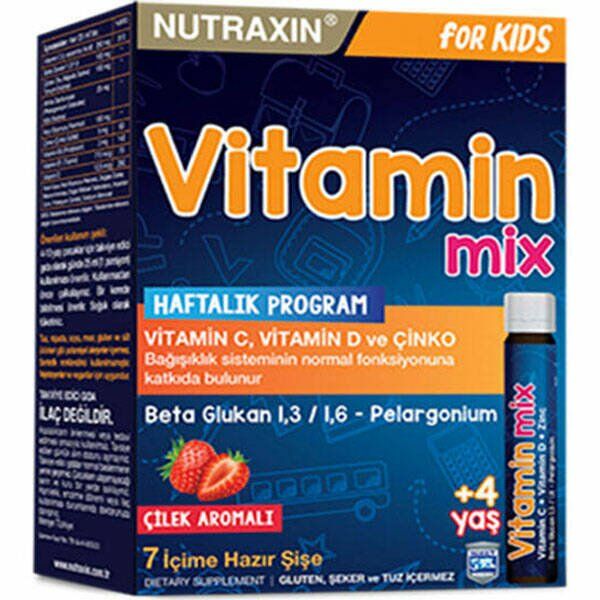 Nutraxin Vitamin Mix For Kids 7x25 ml