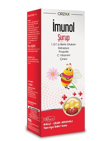 İmunol Şurup 150 ml (Ballı Çilekli)