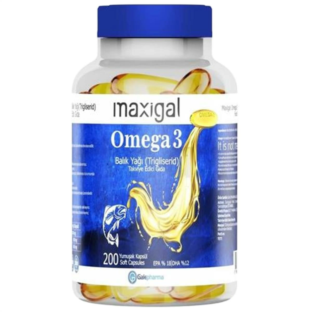 Maxigal Omega 3 200 Kapsül