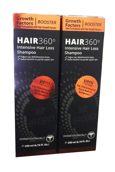 Hair 360 Growth Factors Şampuan 200ml 2li