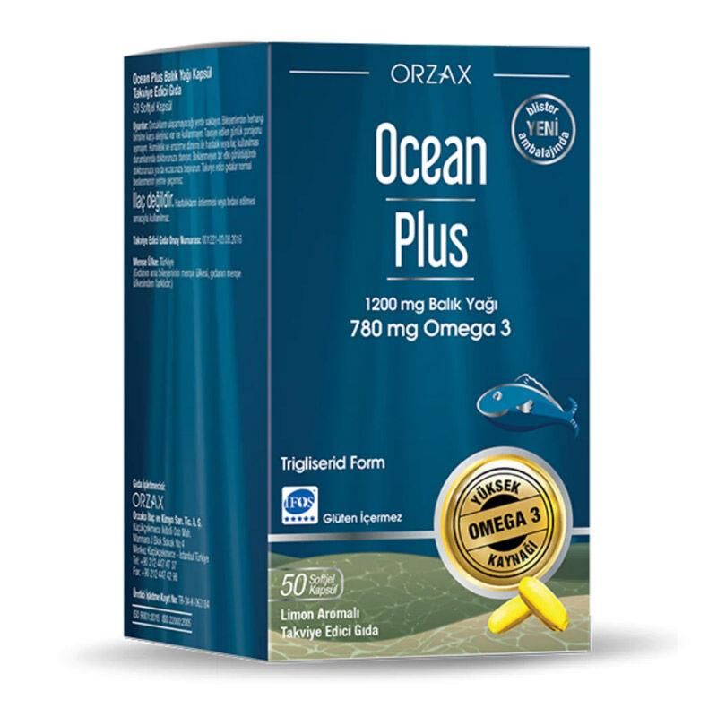 Ocean Plus Omega 3 1200 mg 50 Kapsül