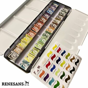RENESANS Sulu Boya Travel Box 24 Renk 1/2