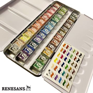 RENESANS Sulu Boya Travel Box 36 Renk 1/2