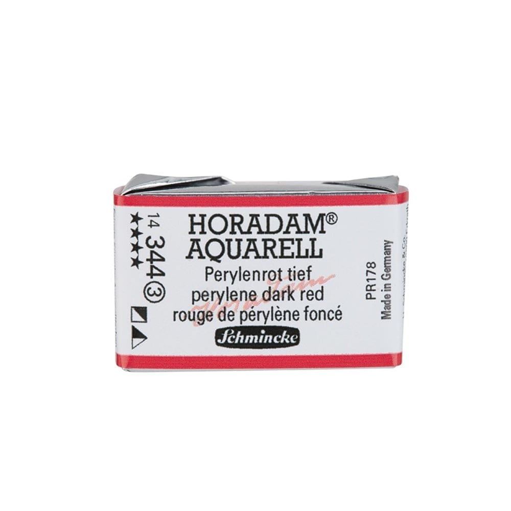 Schmincke Horadam Aquarell Artistik Sulu Boya Tam Tablet Seri 3 344 perylene dark red