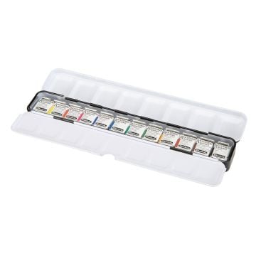Schmincke Akademie Aquarell Metal Kutu Sulu Boya Seti 12 X yarım tablet 75769