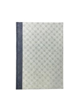 Tiryakiart El Yapımı Defter Circle Blossom Serisi 15x21 cm 80 yp 40 Light Blue/Gold