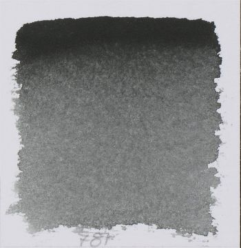 Schmincke Horadam Aquarell Artistik Sulu Boya Yarım Tablet Seri 1 781 lamp black