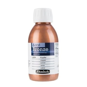 Schmincke acryl bronz metal akrilik boya 150 ml 824 copper