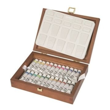 Schmincke Horadam Aquarell ahşap kutu 24'li x 5 ml 74224