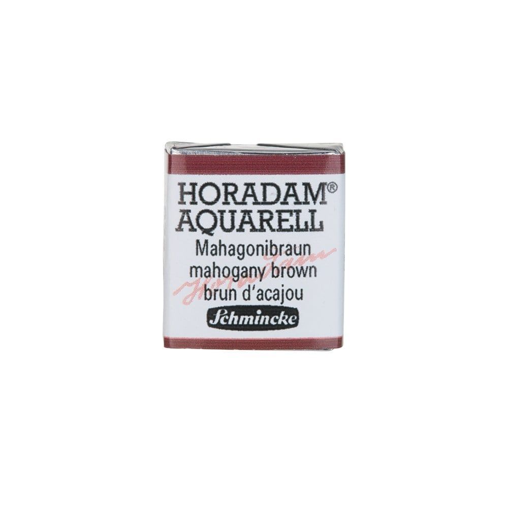 Schmincke Horadam Aquarell Artistik Sulu Boya Yarım Tablet Seri 2 672 mahogany brown