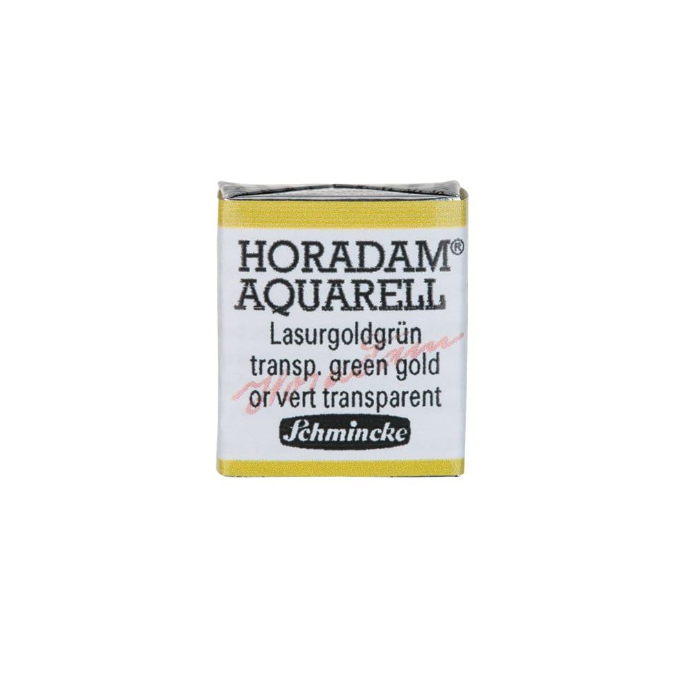 Schmincke Horadam Aquarell Artistik Sulu Boya Yarım Tablet Seri 3 537 transparent green gold