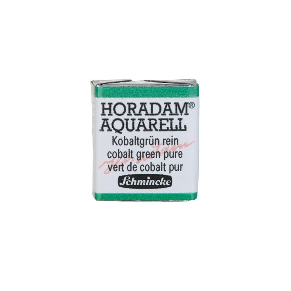 Schmincke Horadam Aquarell Artistik Sulu Boya Yarım Tablet Seri 4 535 cobalt green pure