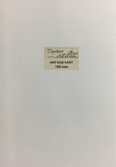 TİRYAKİART MAT KUŞE KAĞIDI 115 GR BEYAZ A4 (100 ADET)