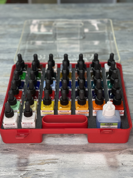 Schmincke Aerocolor Professional Kutulu Boya Seti 37 x 28 ml + Aeroclean Temizleyici 81136