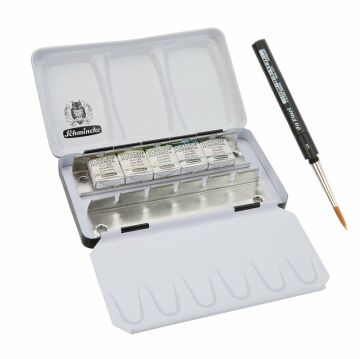Schmincke Horadam Super Granulation Sulu Boya Shire Set Metal Kutu 5 x 1/2 Tablet 74606