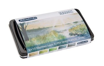 Schmincke Horadam Super Granulation Sulu Boya Shire Set Metal Kutu 5 x 1/2 Tablet 74606
