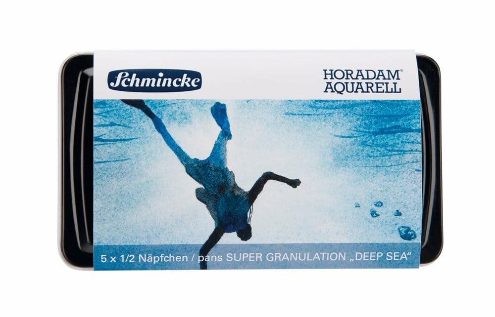 Schmincke Horadam Super Granulation Sulu Boya Deep Sea Set Metal Kutu 5 x 1/2 Tablet 74601