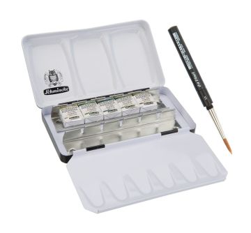 Schmincke Horadam Super Granulation Sulu Boya Deep Sea Set Metal Kutu 5 x 1/2 Tablet 74601
