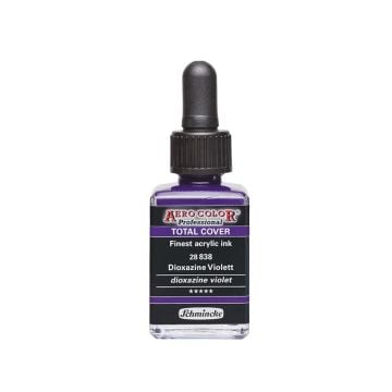 Schmincke Aerocolor Akrilik Mürekkep 28 ml 838 DİOXAZİNE VİOLETT TOTAL COVER