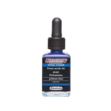 Schmincke Aerocolor Akrilik Mürekkep 28 ml 841 PHTHALO BLUE TOTAL COVER