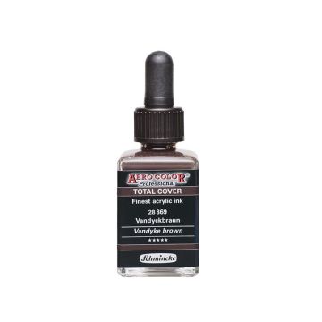 Schmincke Aerocolor Akrilik Mürekkep 28 ml 869 VANDYCKBRAUN   TOTAL COVER