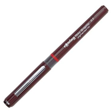 Rotring Tikky Graphic Kullan-At Rapido Çizim Kalemi Siyah 0.3 mm