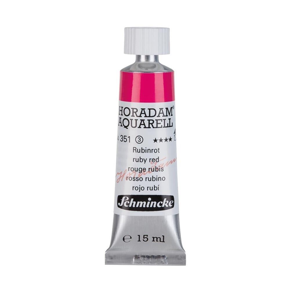 Schmincke Horadam Aquarell Artist Sulu Boya 15 ml Tüp Seri 3 351 ruby red