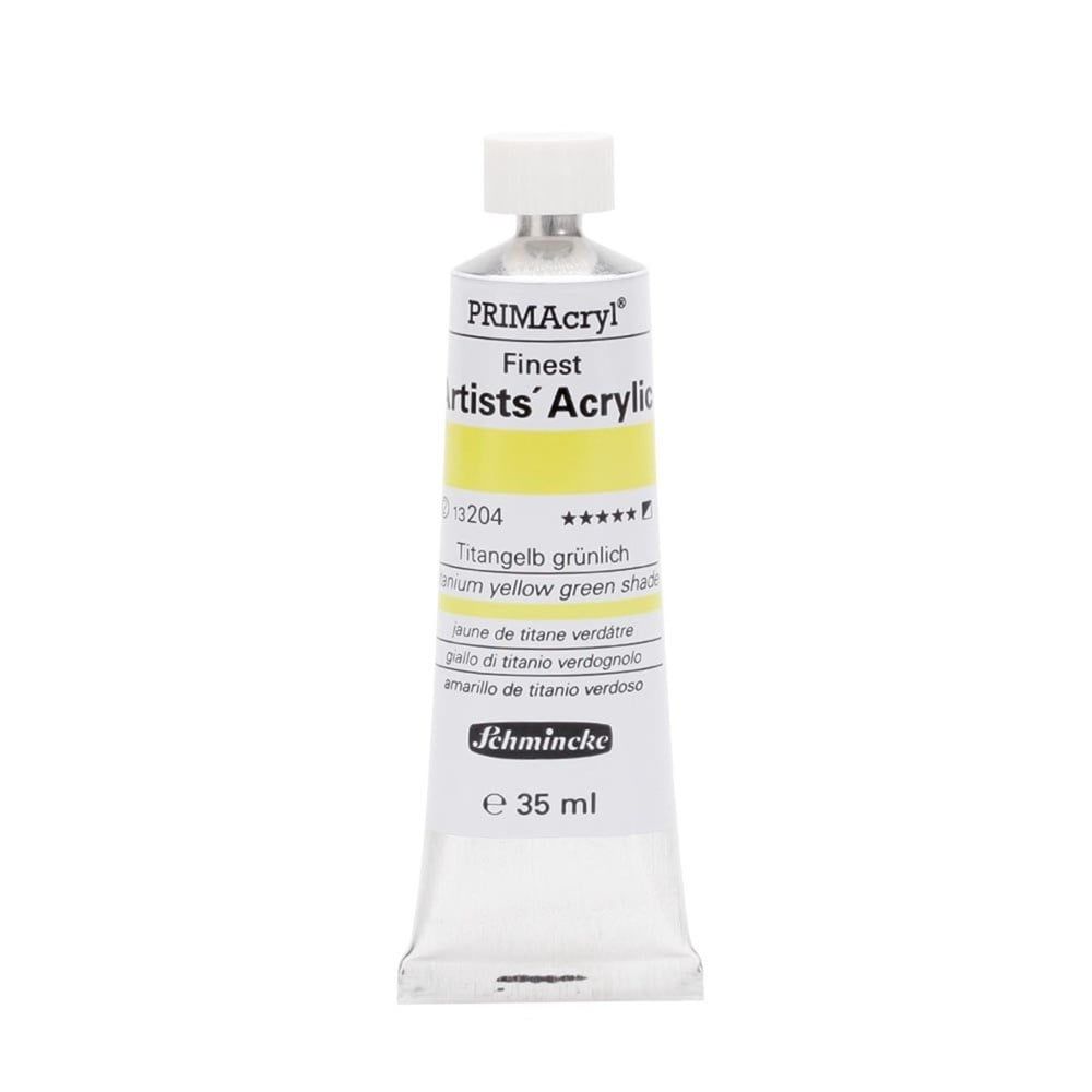 Schmincke 204 titanium Yellow green shade Primacryl Artist Akrilik Boya 35 ml Seri 2