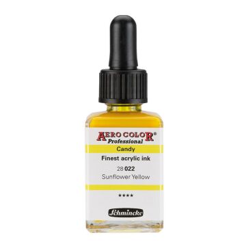 Schmincke Aerocolor Akrilik Mürekkep Candy 28 ml 022 Sunflower Yellow