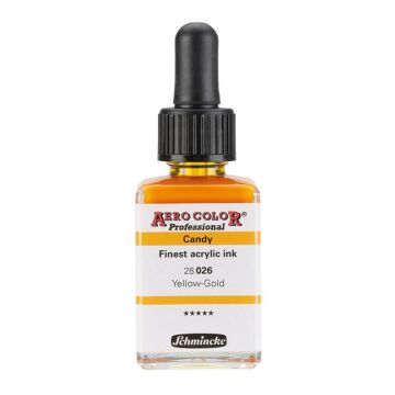Schmincke Aerocolor Akrilik Mürekkep candy 28 ml 026 Yellow Gold