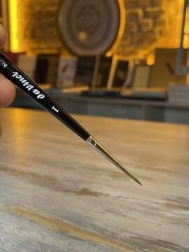 Da Vinci 36 Serisi Fırça No:1 Kolinsky Kızıl Samur Kılı Yuvarlak Sulu Boya Fırçası