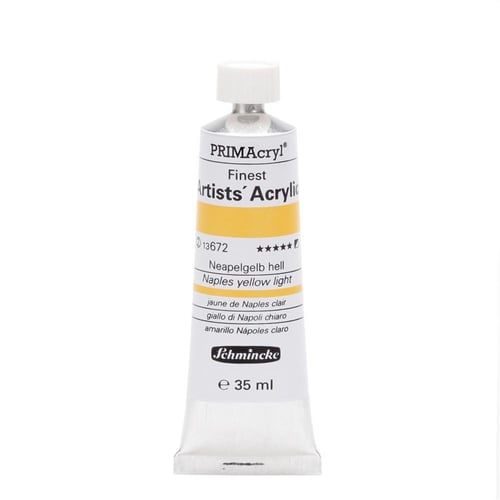 Schmincke 672 naples yellow light Primacryl Artist Akrilik Boya 35 ml Seri 2