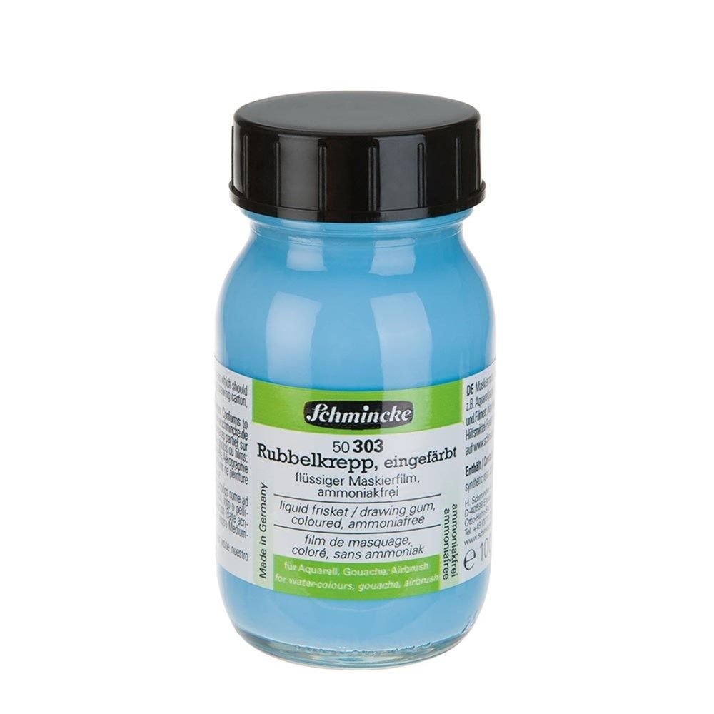 Schmincke rubbelkrepp Medium 50303 Liquid Frisket Renkli  Nötr Maskeleme Sıvısı 100 ml