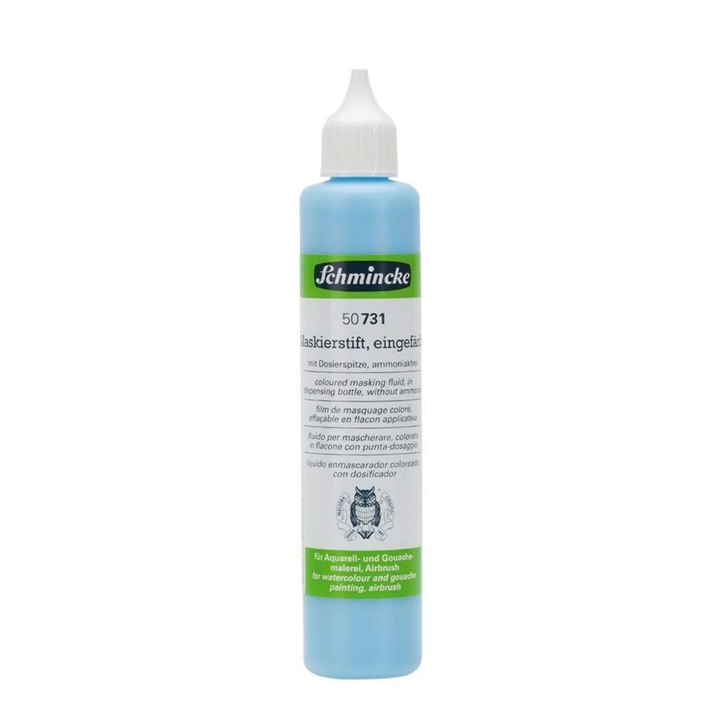 Schmincke Medium 731 masking fluid mavi Renkli Maskeleme Sıvısı 100 ml