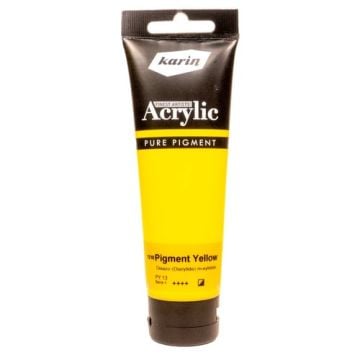 karin artist akrilik boya 120 ml 1210 pigment yellow