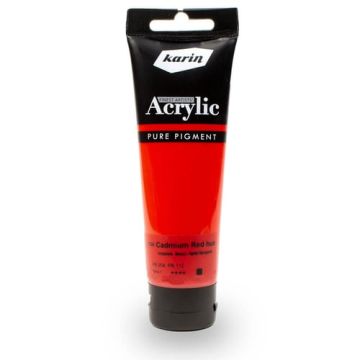karin artist akrilik boya 120 ml 1320 cadmium red hue