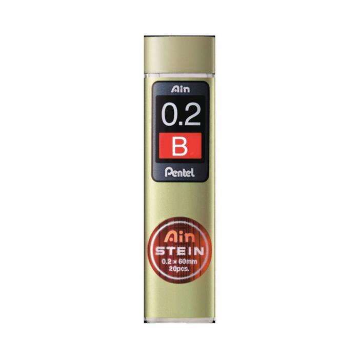 Pentel Ain Stein Yedek Uç 0.2 mm B 20'li