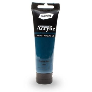 karin artist akrilik boya 120 ml 1457 turquoise