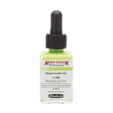 Schmincke Aerocolor Akrilik Mürekkep 28 ml 200 Titanium Yellow Green Shade