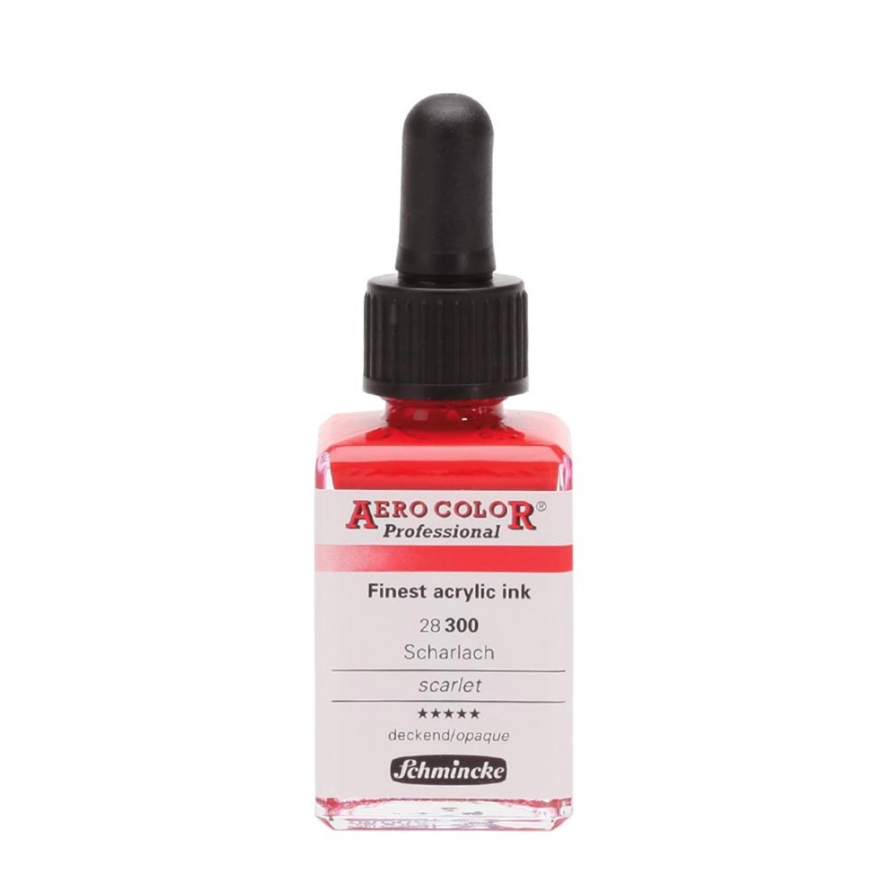 Schmincke Aerocolor Akrilik Mürekkep 28 ml 300 Scarlet