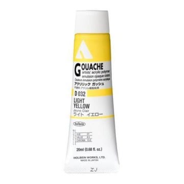 Holbein Akrilik Guaj Boya 20 ml D032 Light Yellow