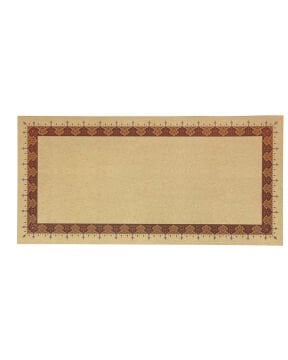Tezhipli İçi Boş -16 Mohamad Badawi Alktifani 33x68 Cm Tıpkı Basım (BORDO - GOLD YALDIZ)
