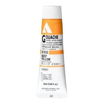 Holbein Akrilik Guaj Boya 20 ml D033 Deep Yellow